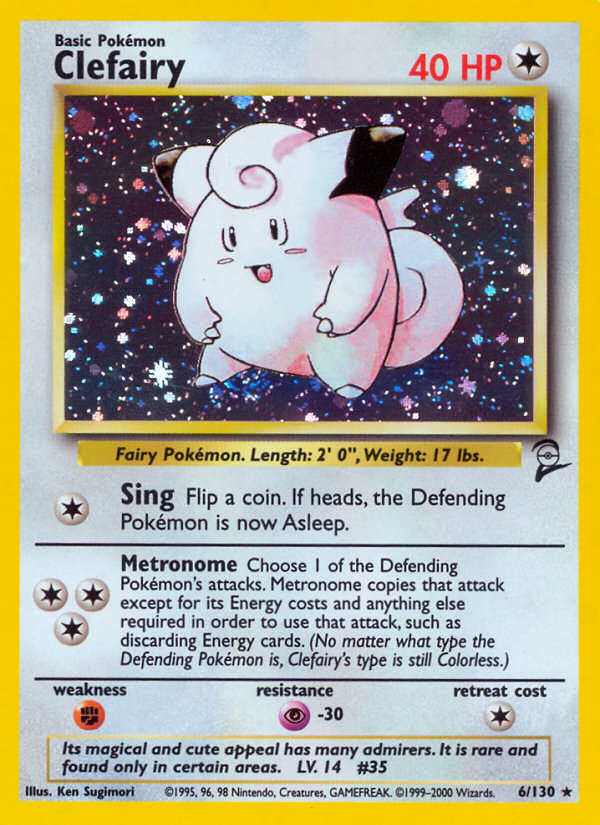 Clefairy (6/130) [Base Set 2] | Good Games North
