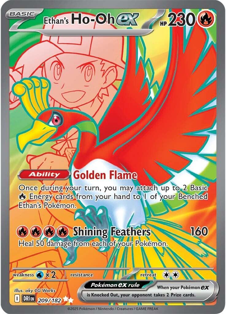 Ethan's Ho-Oh ex (209/182) [Scarlet & Violet: Destined Rivals] | Good Games North