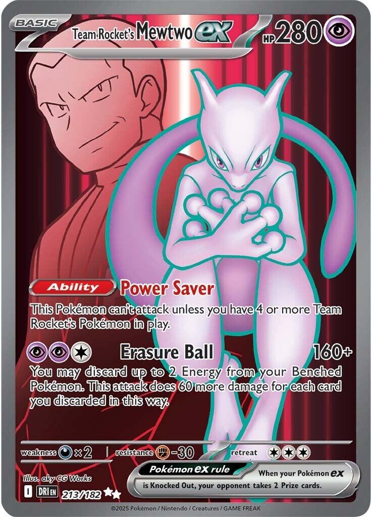 Team Rocket's Mewtwo ex (213/182) [Scarlet & Violet: Destined Rivals] | Good Games North