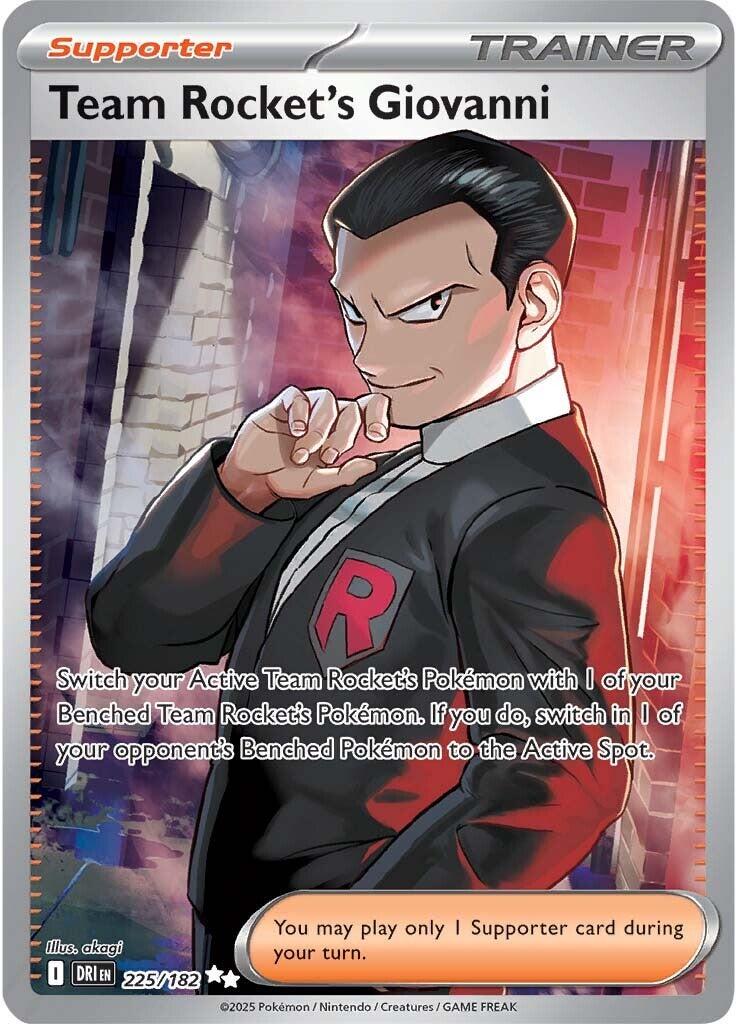 Team Rocket's Giovanni (225/182) [Scarlet & Violet: Destined Rivals] | Good Games North