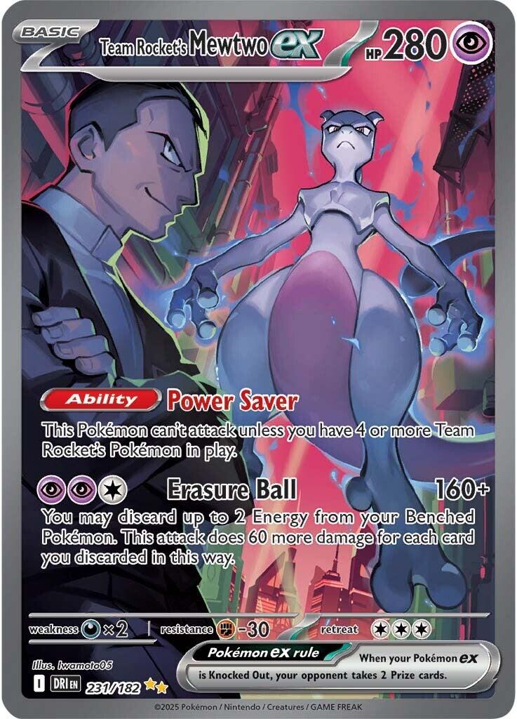 Team Rocket's Mewtwo ex (231/182) [Scarlet & Violet: Destined Rivals] | Good Games North