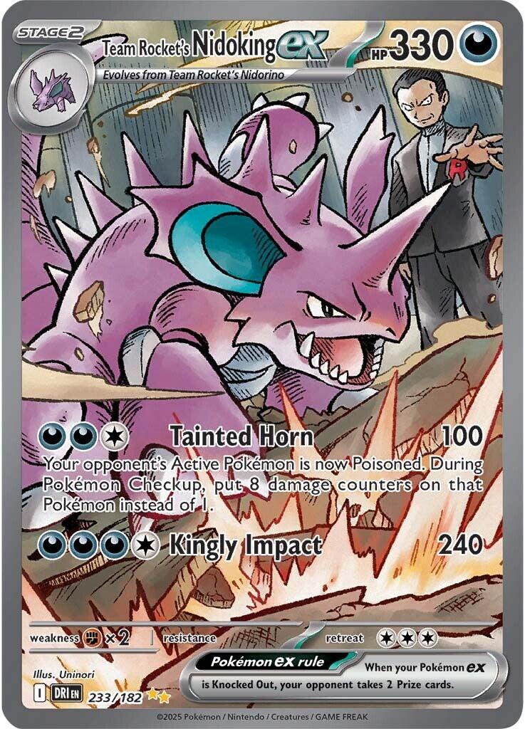 Team Rocket's Nidoking ex (233/182) [Scarlet & Violet: Destined Rivals] | Good Games North