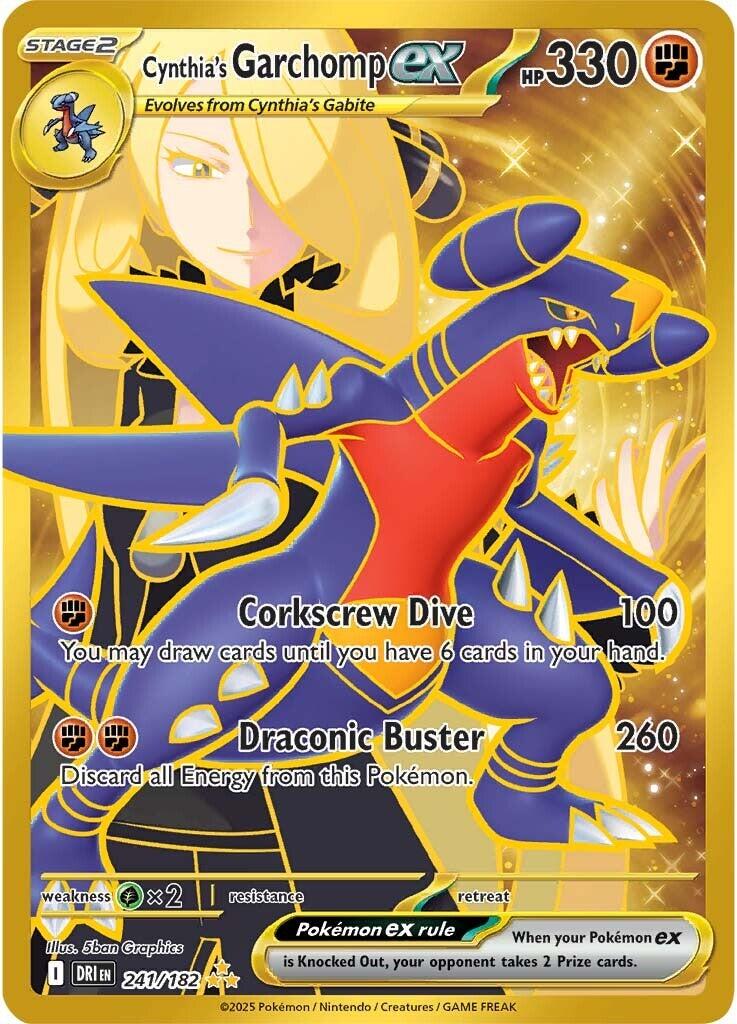 Cynthia's Garchomp ex (241/182) [Scarlet & Violet: Destined Rivals] | Good Games North