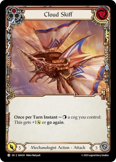 Cloud Skiff (Red) [SEA024] (High Seas)  Rainbow Foil | Good Games North