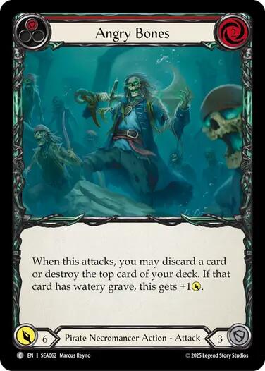 Angry Bones (Red) [SEA062] (High Seas)  Rainbow Foil | Good Games North