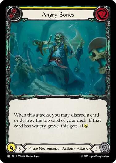 Angry Bones (Yellow) [SEA063] (High Seas)  Rainbow Foil | Good Games North