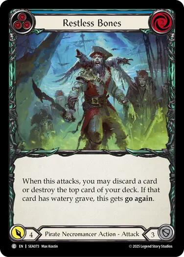 Restless Bones (Blue) [SEA073] (High Seas) | Good Games North
