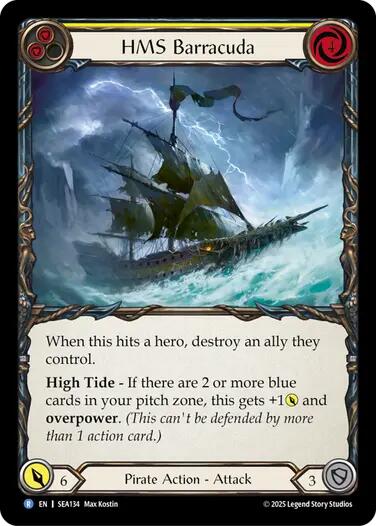 HMS Barracuda [SEA134] (High Seas)  Rainbow Foil | Good Games North