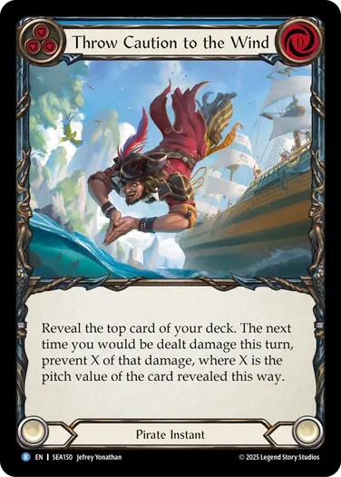 Throw Caution to the Wind [SEA150] (High Seas)  Rainbow Foil | Good Games North