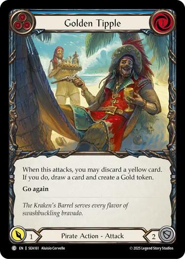 Golden Tipple (Blue) [SEA161] (High Seas)  Rainbow Foil | Good Games North