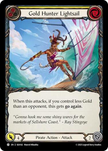 Gold Hunter Lightsail [SEA162] (High Seas)  Rainbow Foil | Good Games North