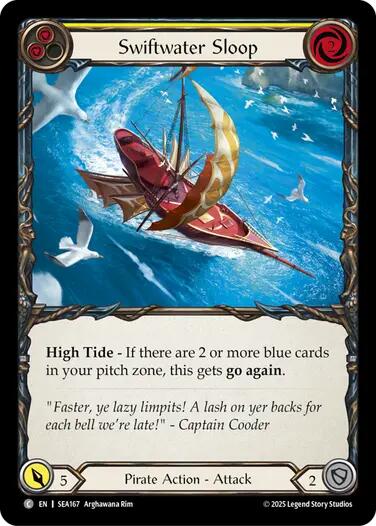 Swiftwater Sloop (Yellow) [SEA167] (High Seas)  Rainbow Foil | Good Games North