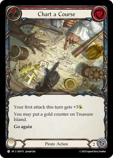 Chart a Course (Red) [SEA173] (High Seas)  Rainbow Foil | Good Games North