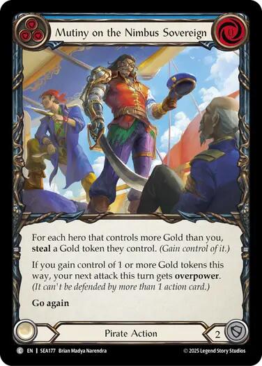 Mutiny on the Nimbus Sovereign [SEA177] (High Seas)  Rainbow Foil | Good Games North