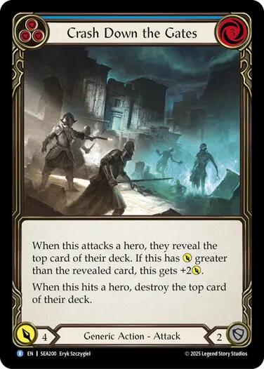 Crash Down the Gates (Blue) [SEA200] (High Seas) | Good Games North