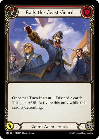 Rally the Coast Guard (Red) [SEA223] (High Seas)  Rainbow Foil | Good Games North