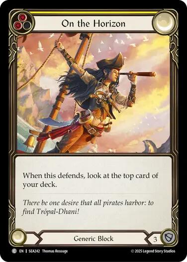 On the Horizon (Yellow) [SEA242] (High Seas)  Rainbow Foil | Good Games North