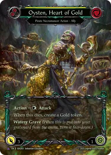 Oysten, Heart of Gold [SEA263] (High Seas)  Cold Foil | Good Games North