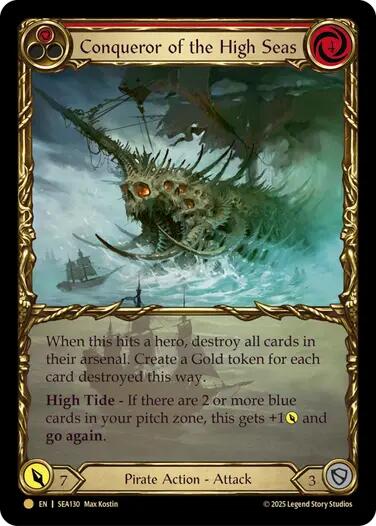Conqueror of the High Seas (Treasure) [SEA130] (High Seas)  Cold Foil | Good Games North