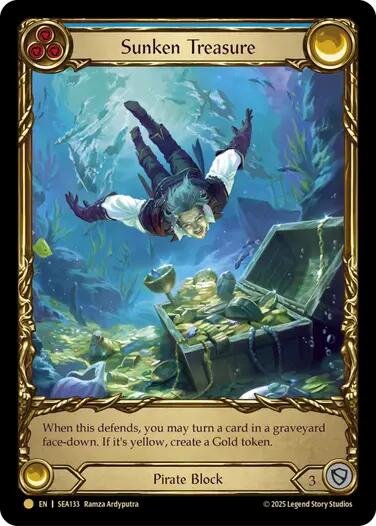 Sunken Treasure [SEA133] (High Seas)  Cold Foil | Good Games North