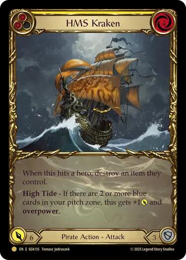 HMS Kraken (Treasure) [SEA135] (High Seas)  Cold Foil | Good Games North