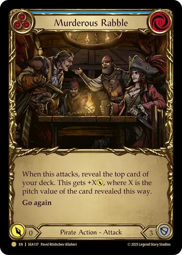 Murderous Rabble (Treasure) [SEA137] (High Seas)  Cold Foil | Good Games North