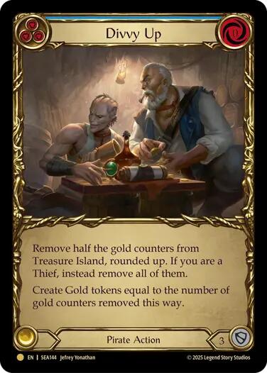 Divvy Up (Treasure) [SEA144] (High Seas)  Cold Foil | Good Games North