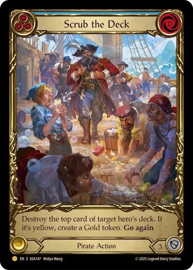 Scrub the Deck (Treasure) [SEA147] (High Seas)  Cold Foil | Good Games North