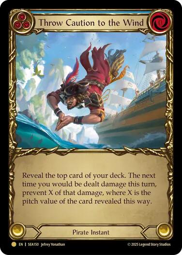 Throw Caution to the Wind (Treasure) [SEA150] (High Seas)  Cold Foil | Good Games North