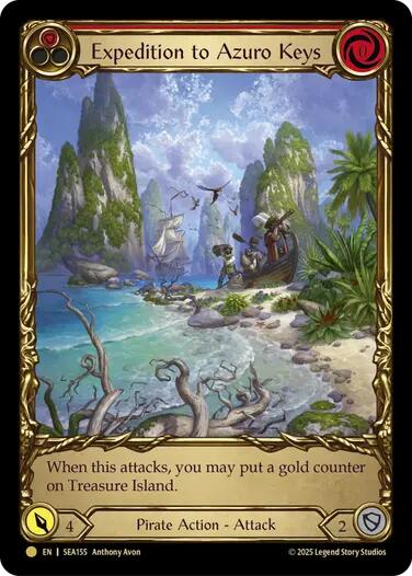 Expedition to Azuro Keys (Treasure) [SEA155] (High Seas)  Cold Foil | Good Games North