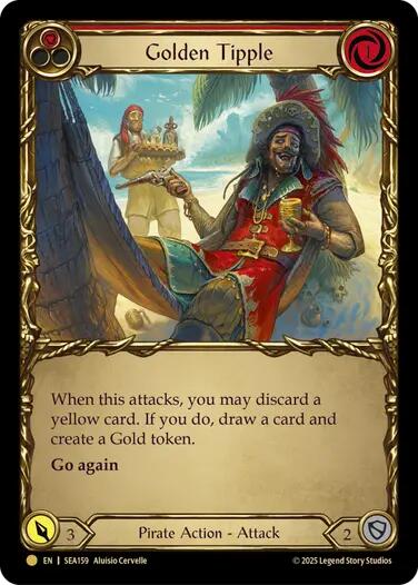 Golden Tipple (Red) (Treasure) [SEA159] (High Seas)  Cold Foil | Good Games North