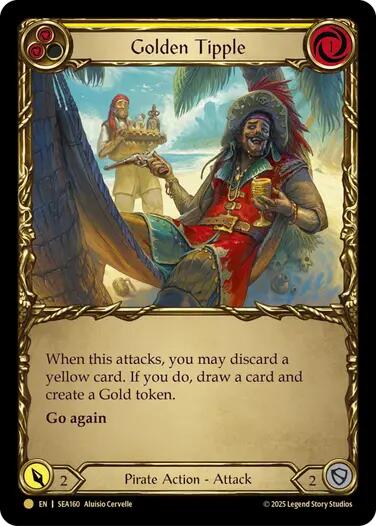 Golden Tipple (Yellow) (Treasure) [SEA160] (High Seas)  Cold Foil | Good Games North