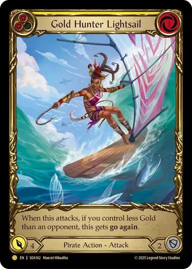 Gold Hunter Lightsail (Treasure) [SEA162] (High Seas)  Cold Foil | Good Games North