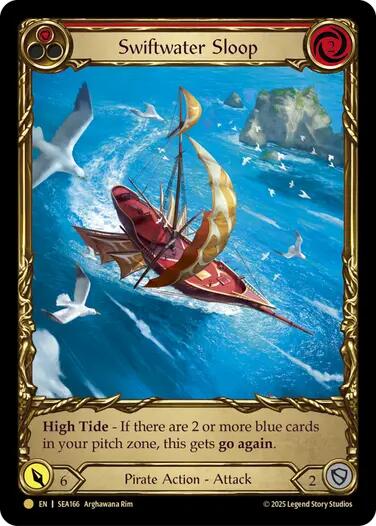Swiftwater Sloop (Red) (Treasure) [SEA166] (High Seas)  Cold Foil | Good Games North