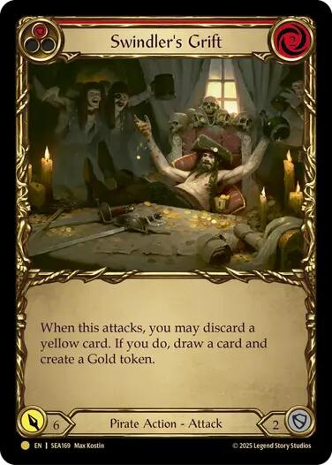Swindler's Grift (Red) (Treasure) [SEA169] (High Seas)  Cold Foil | Good Games North