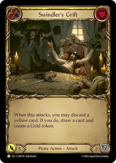 Swindler's Grift (Yellow) (Treasure) [SEA170] (High Seas)  Cold Foil | Good Games North