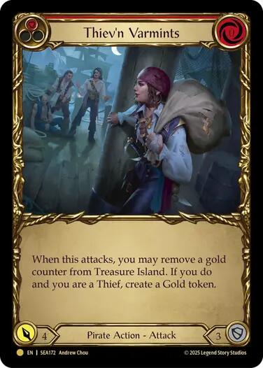 Thiev'n Varmints (Treasure) [SEA172] (High Seas)  Cold Foil | Good Games North