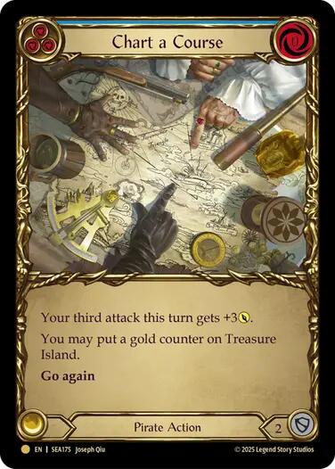 Chart a Course (Blue) (Treasure) [SEA175] (High Seas)  Cold Foil | Good Games North