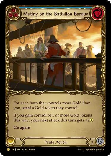 Mutiny on the Battalion Barque (Treasure) [SEA176] (High Seas)  Cold Foil | Good Games North