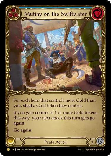 Mutiny on the Swiftwater (Treasure) [SEA178] (High Seas)  Cold Foil | Good Games North