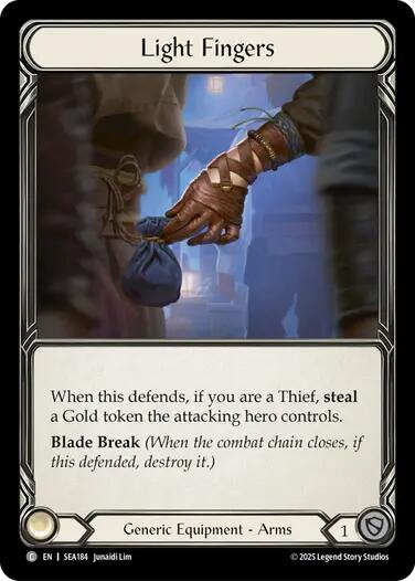 Light Fingers (Treasure) [SEA184] (High Seas)  Cold Foil | Good Games North