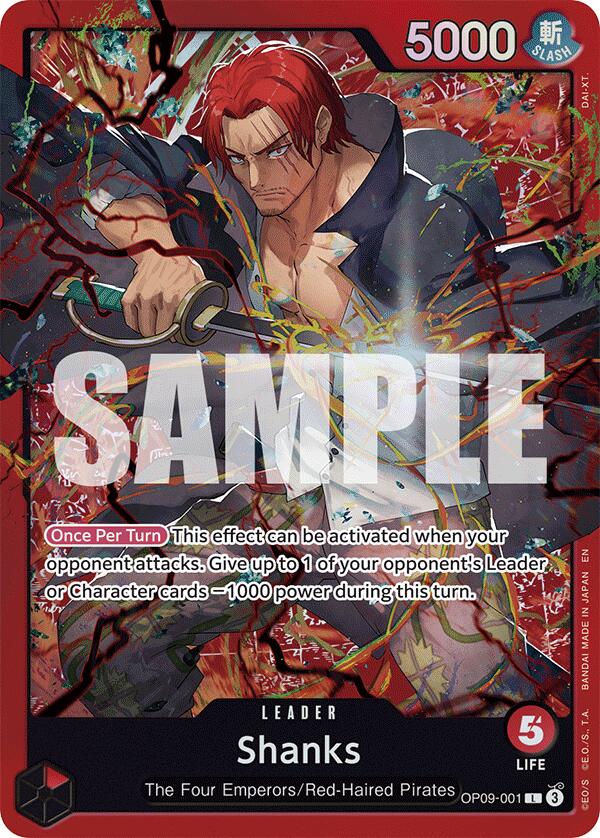 Shanks (OP09-001) [Starter Deck: Red Shanks] | Good Games North