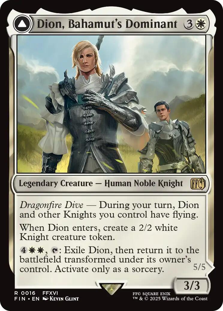 Dion, Bahamut's Dominant // Bahamut, Warden of Light [FINAL FANTASY] | Good Games North