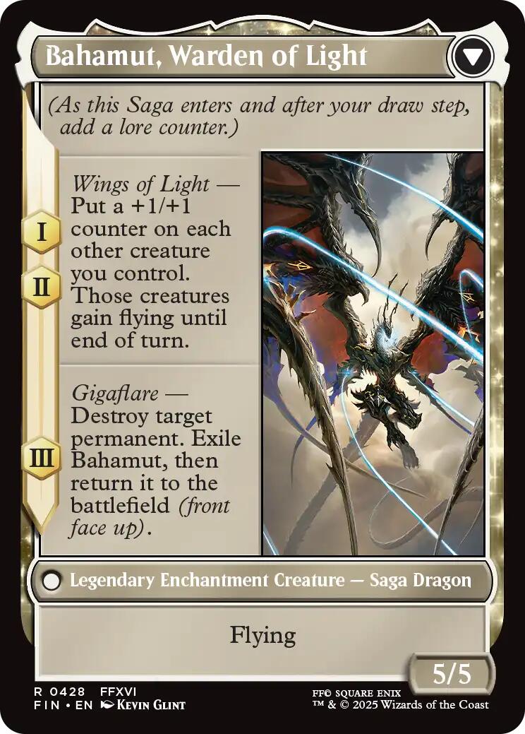 Dion, Bahamut's Dominant // Bahamut, Warden of Light (Extended Art) [FINAL FANTASY] | Good Games North