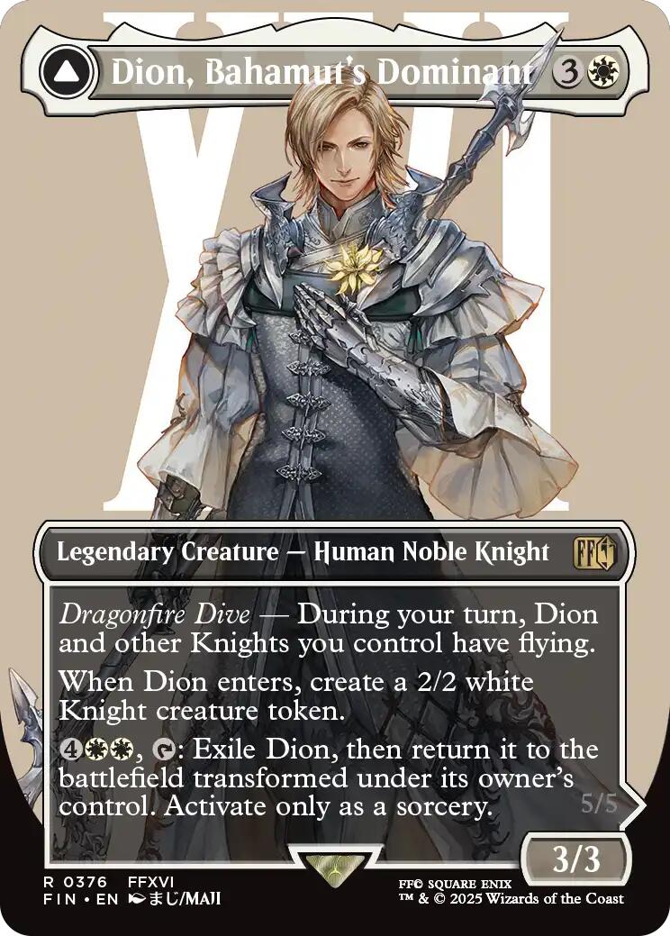 Dion, Bahamut's Dominant // Bahamut, Warden of Light (Borderless) [FINAL FANTASY] | Good Games North