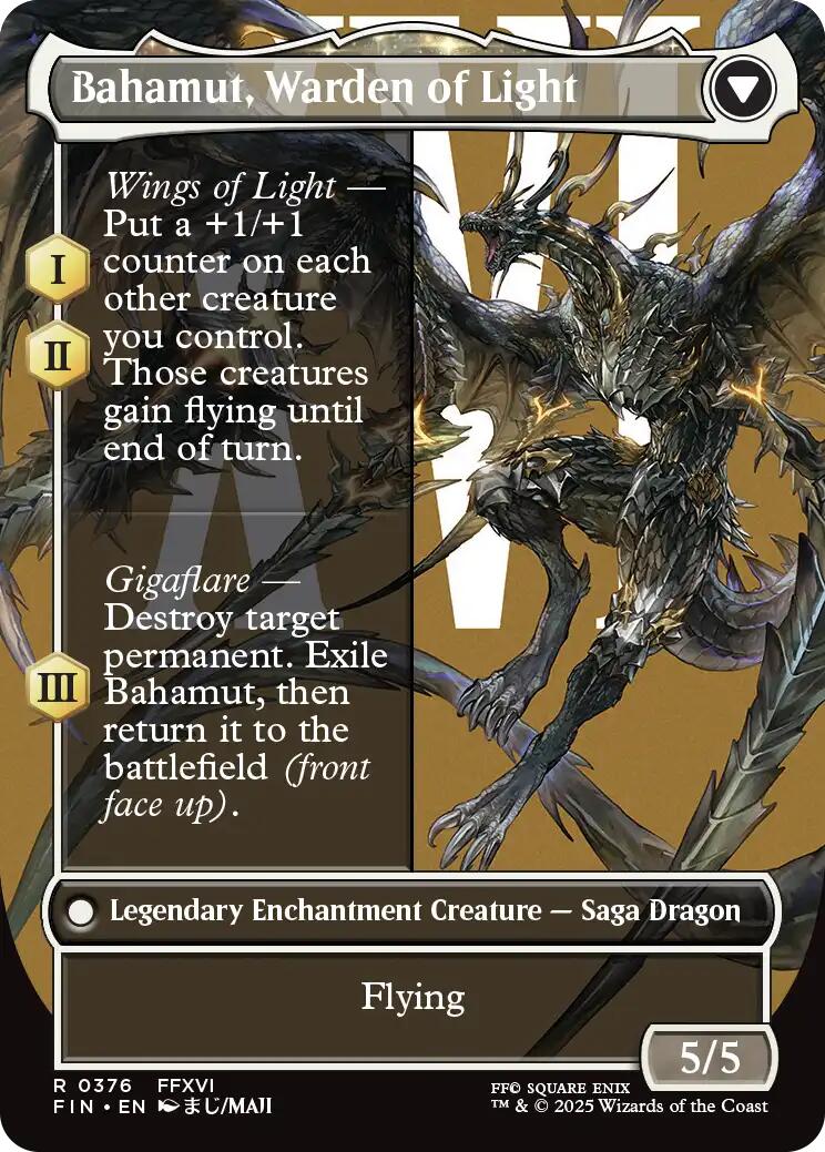 Dion, Bahamut's Dominant // Bahamut, Warden of Light (Borderless) [FINAL FANTASY] | Good Games North