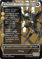 Dion, Bahamut's Dominant // Bahamut, Warden of Light (Borderless) (Surge Foil) [FINAL FANTASY] | Good Games North