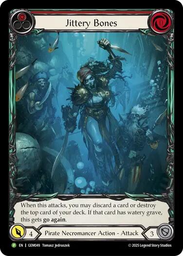 Jittery Bones (Red) [GEM049] (GEM Pack 2) | Good Games North