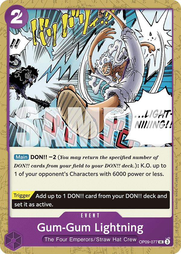 Gum-Gum Lightning (Reprint) [Starter Deck: Purple/Black Monkey.D.Luffy] | Good Games North