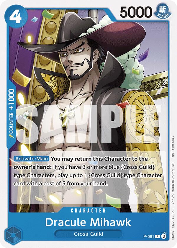 Dracule Mihawk (A Fist of Divine Speed Release Event) [One Piece Promotion Cards] | Good Games North